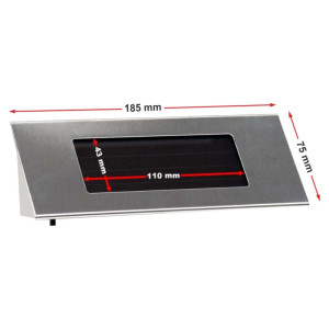 Edelstahl Solar Hausnummer Modul