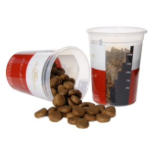 Futter Shuttle Messbecher 200g ? Präzises Portionieren für Hunde- und Katzenfutter