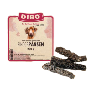 Dibo Rinderpansen für Hunde luftgetrocknet ? Natürlicher Hundesnack | 250 g