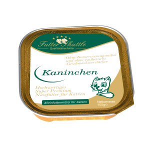 Hochwertiges Katzenfutter Nassfutter  | Kaninchen 100g Schale. Hochwertiges Katzenfutter Nassfutter von Futter Shuttle