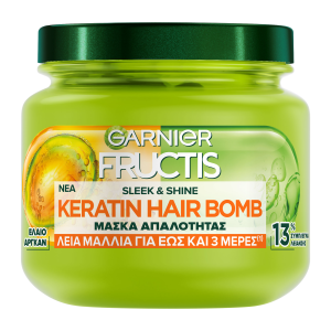 Fructis Keratin Hair Bomb Μασκα Απαλοτητας 320ml
