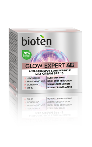 Glow Expert 4D Κρέμα Ημέρας Κατά Των Πανάδων & Των Ρυτίδων SPF15 50ml