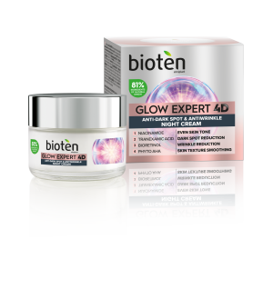 Glow Expert 4D Κρέμα Νύχτας Κατά Των Πανάδων & Των Ρυτίδων 50ml