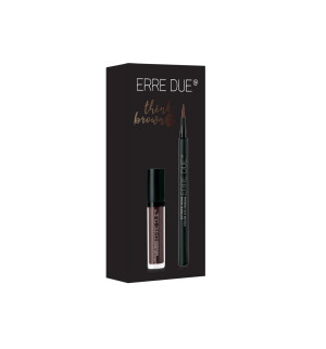 Think Brown Set Extreme Wear Color Eye Marker + Lumicolor Creamy Eye Shadow 163