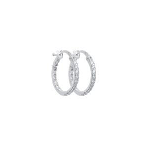 Pendientes Aros Diamantes - Colección Marma