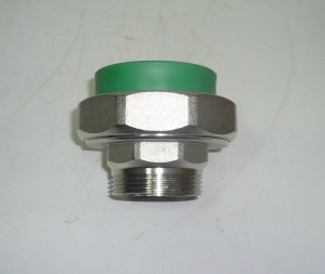 Enlace 3 piezas mixto macho PPr de 40 x 11/4