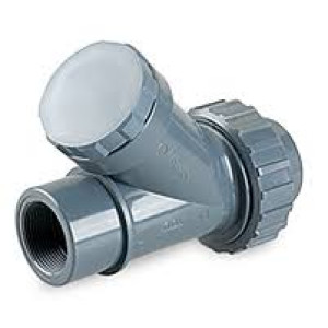 Vï¿½lvula antirretorno de bola PVC roscada hembra de 11/4