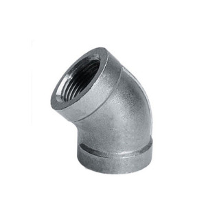 Codo 45ï¿½ hembra- hembra inox de 1/2