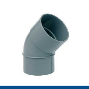 Codo PVC evacuaciï¿½n macho-hembra 32 x 45ï¿½