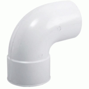 Codo PVC evacuaciï¿½n blanco macho-hembra 90 x 87ï¿½