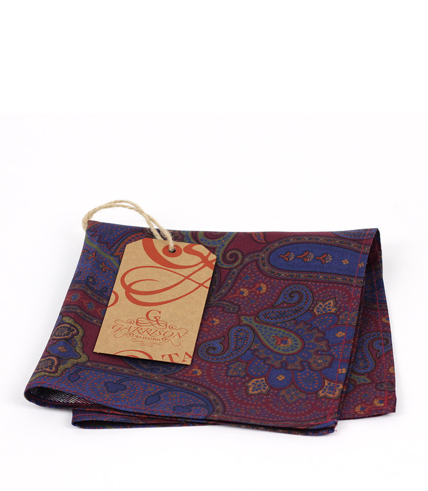 Silk Pocket Square - Red