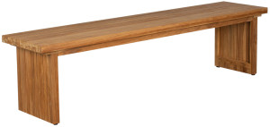Sitzbank Ashford Teak ohne Rückenlehne 180x40x45 cm