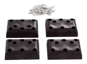 Strandkorb PE-Gleiter Kunststoff 4er Set