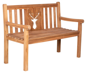 Gartenbank Hirsch Teak 120 cm