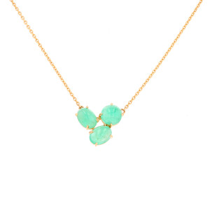 Gemme-les-bijoux Collier émeraudes