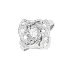 Gemme-les-bijoux Bague diamants 0.06