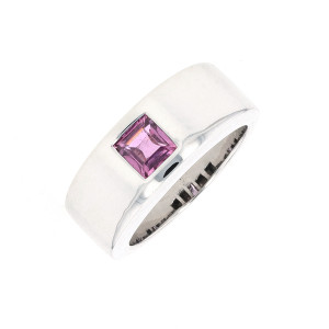 Gemme-les-bijoux Bague rhodolite 0.61