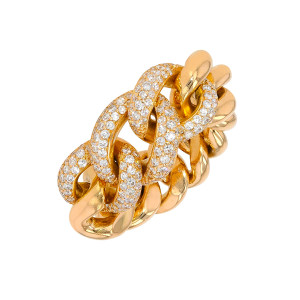 Gemme-les-bijoux Bague gourmette