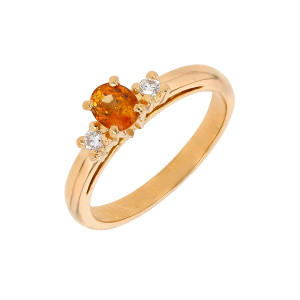 Gemme-les-bijoux Bague saphir jaune