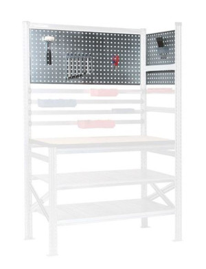 Verktøytavle til lagerhylle Flex, rygg, BxH 1200x492 mm