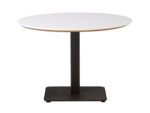 Sofabord Trend, Ø 700 mm, firkantet fot, svart