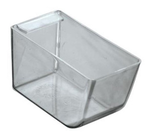 Transparent plastboks til lagerhylle Gerdmanshyllen, LxBxH 88x44x50