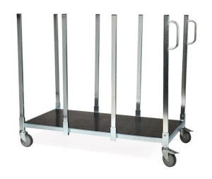 Vogn for 12 sammenleggbare bord