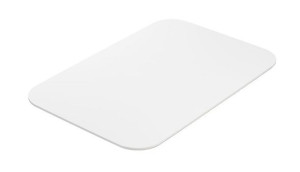 Skrivebordsplate Trend, runde hjørner, LxB 1200x800 mm, hvit