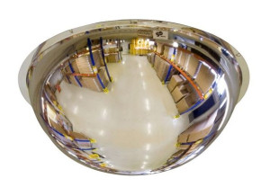 Kuppelspeil i akryl, 360 grader, Ø 800 mm, siktavstand 21-30 m