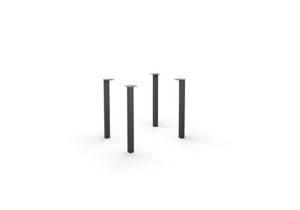 Stativ Duo-U, 4 ben, svart