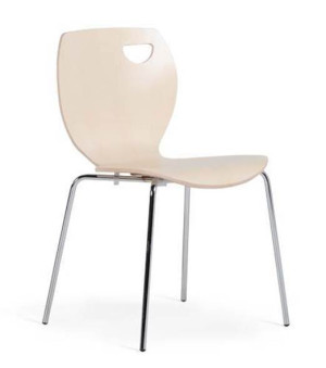Skallstol Laura, bjørk laminat, 4-pk
