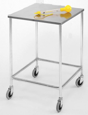 Plattformvogn i rustfritt stål Serle, LxBxH 605x605x850, rustfri