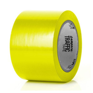 Varseltape Rien, L 33 m/rull, B 75 mm, gul