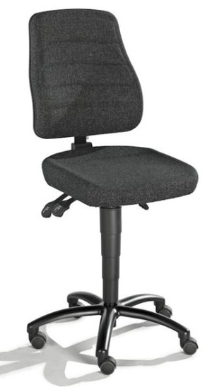 Arbeidsstol Ola, stoff, med hjul