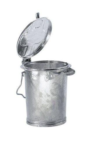 Ståltønne Jens, volum 35 l, HxØ 450 x 330 mm, varmgalvanisert