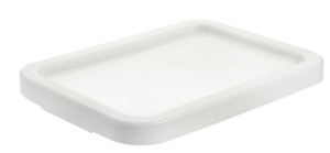 Lokk til plastkasser Cornelia, kan stables, LxBxH 400 x 300 x 20 mm