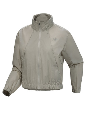 Arcteryx Cortavientos para mujer Naya Cropped Stow Hoodie gris   S