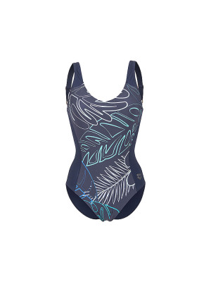 Arena Bañador de mujer Wing Back azul oscuro   46
