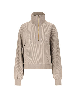 Athlecia Suéter Reiley HalfZip para mujer gris claro   36