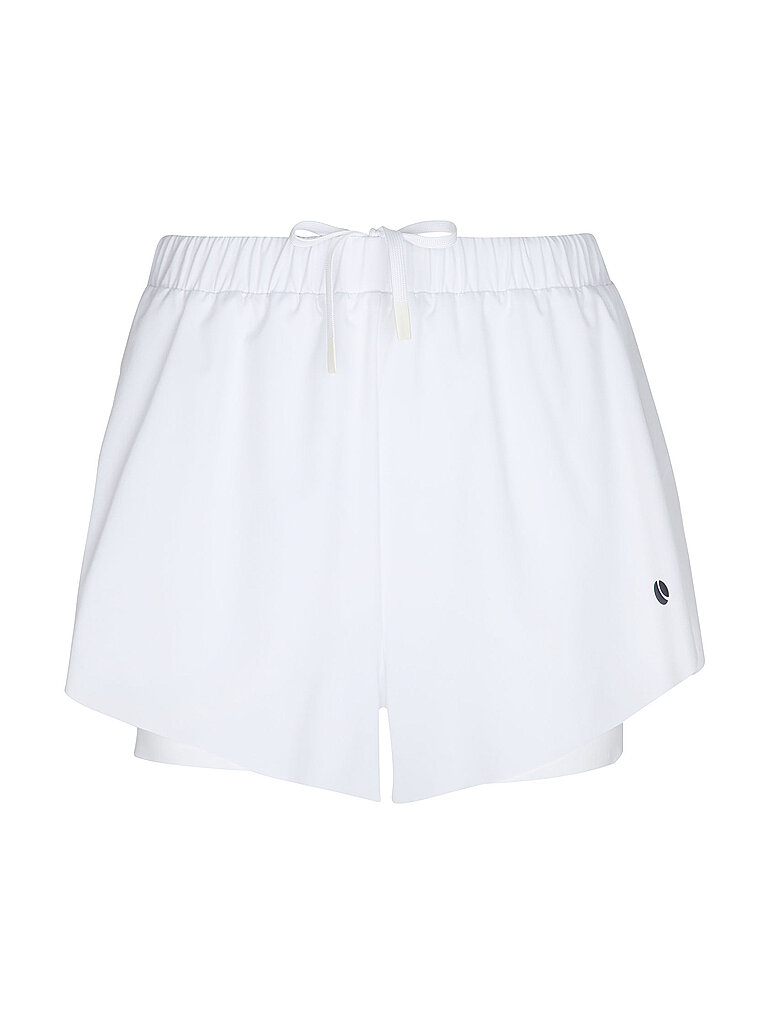 Björn Borg Pantalones cortos de tenis ACE 2 en 1 para mujer blanco   S