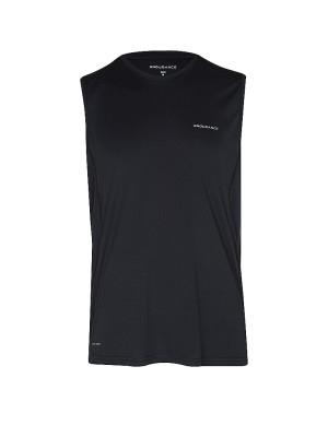 Endurance Camiseta de tirantes de running para hombre Ladeer negro   XXL
