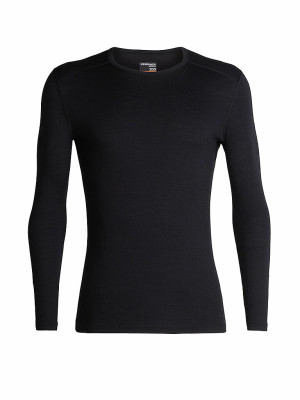 Icebreaker Camiseta funcional de hombre Merino 200 Oasis LS negro   XXL
