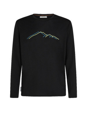 Icebreaker Camiseta interior de hombre Rain Ridge 150 Tech negro   XL