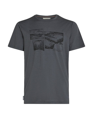 Icebreaker Camiseta funcional de hombre Journey 150 Tech gris   L