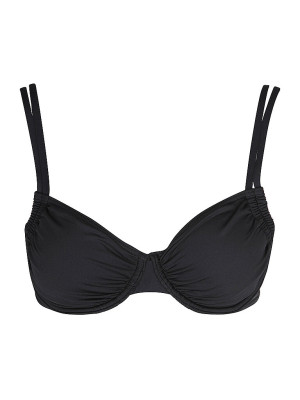 Lascana Bikiní con aros para mujer negro   44D