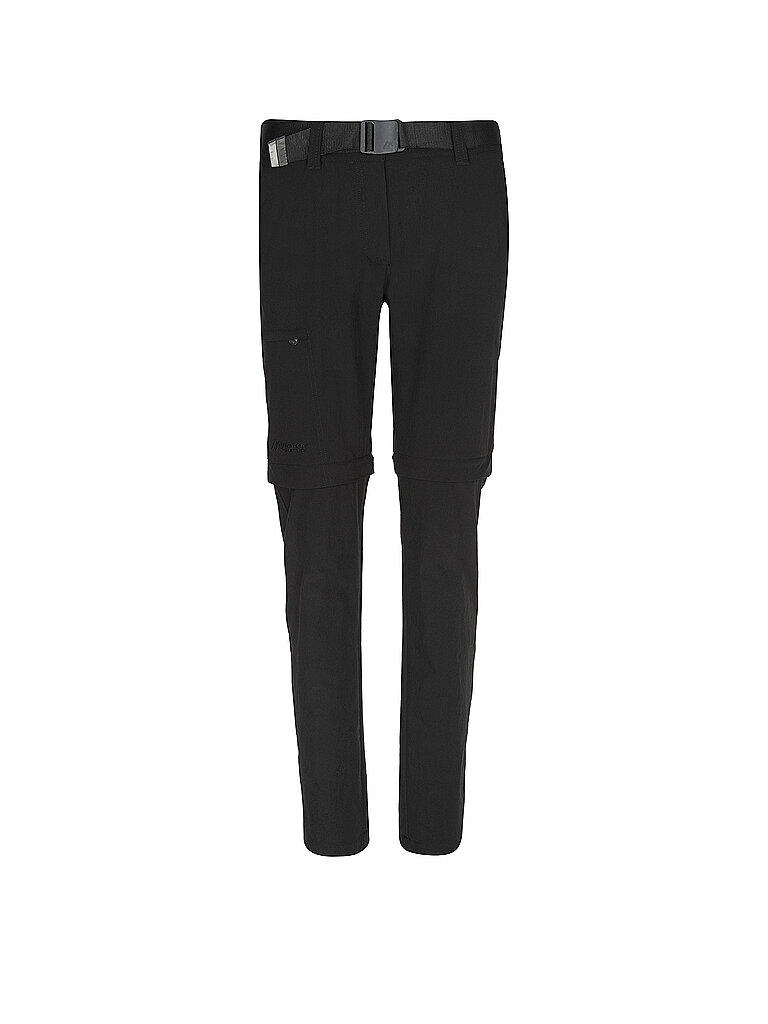 Maier Sports Pantalones de senderismo convertibles Inara Slim Zip para mujer negro   40