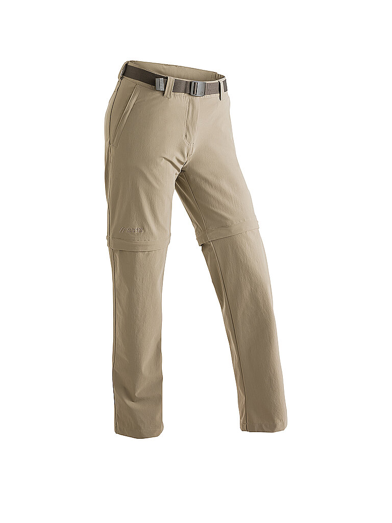 Maier Sports Pantalones de senderismo para mujer Nata2 ZipOff beige   44