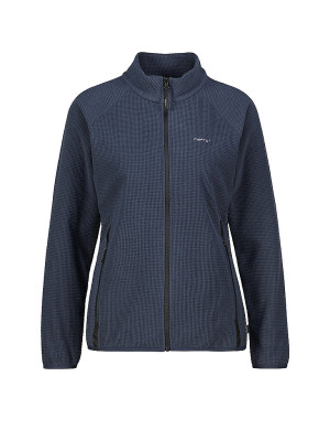 Meru Chaqueta polar Ohope con capucha para mujer azul oscuro   M