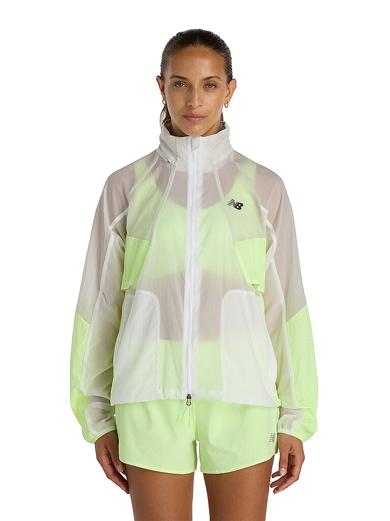 New Balance Chaqueta de running RC para mujer amarillo   L