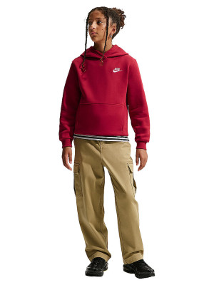 Nike Sudadera con capucha para niño Sportswear Club Fleece rojo oscuro   158-170